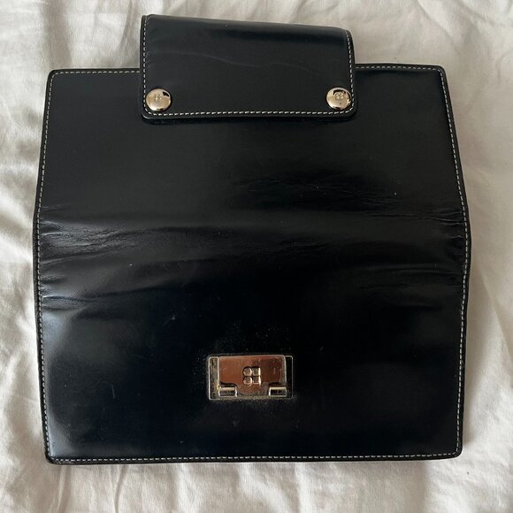 Kate Spade Black and Metallic Gold Leather Wallet/Wristlet - Picture 5 of 7